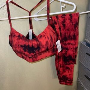 Lululemon Game Day Red Set 25” leggings